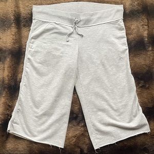 Old Navy Cropped Raw Hem Lounge Pants Gray Size Medium